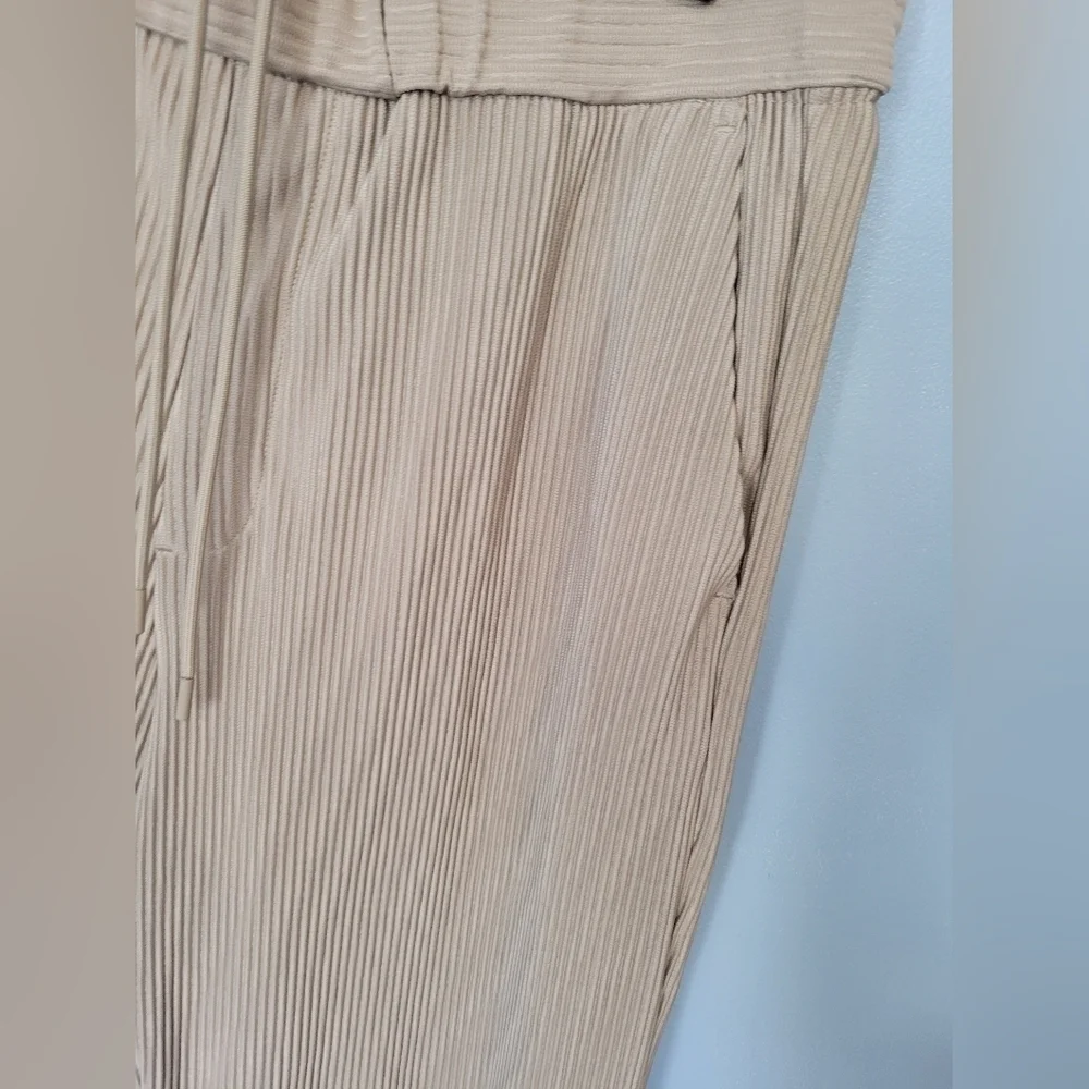 Zara Women's Pull-on Ribbed Pants Grey Size Large NWOT - Picture 3 of 13